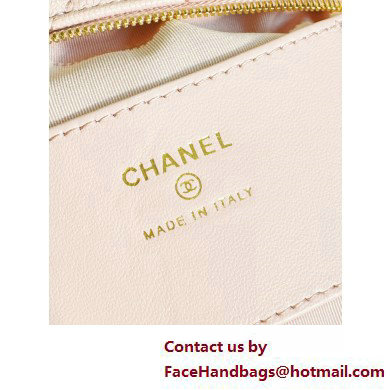 Chanel Grained Shiny Calfskin  &  Gold-Tone Metal Pouch Bag AP3943 Pink 2025